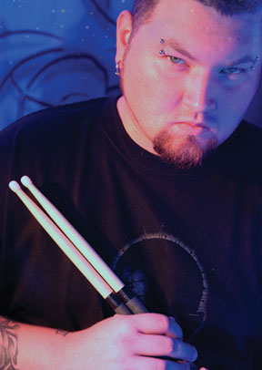 Drummer Rocky Gray of Evanescence