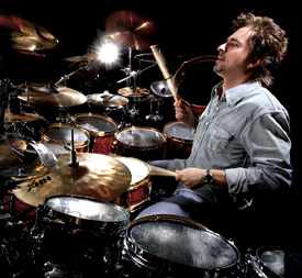 Styx's Todd Sucherman at the drumkit