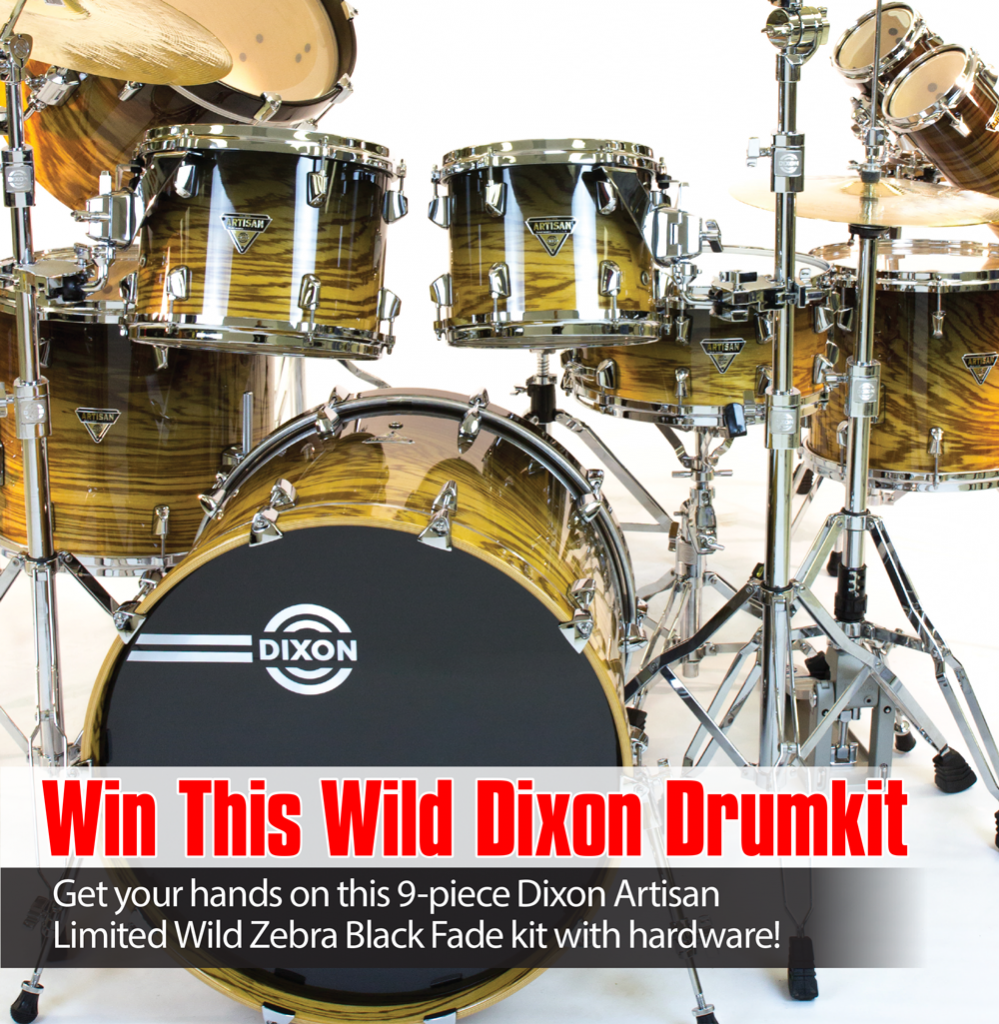 WIN a 9-piece Dixon Artisan Limited Wild Zebra Black Fade Kit with Hardware