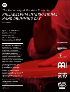 UArts Hosts Second-Annual “Philadelphia International Hand Drumming Day” on Saturday, April 11