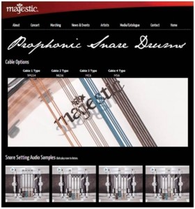 Majestic Percussion Adds Audio Catalog Online